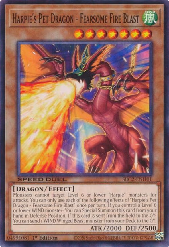 Harpie's Pet Dragon - Fearsome Fire Blast