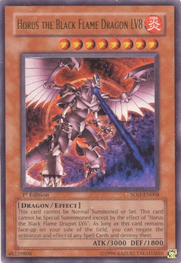 Horus the Black Flame Dragon LV8