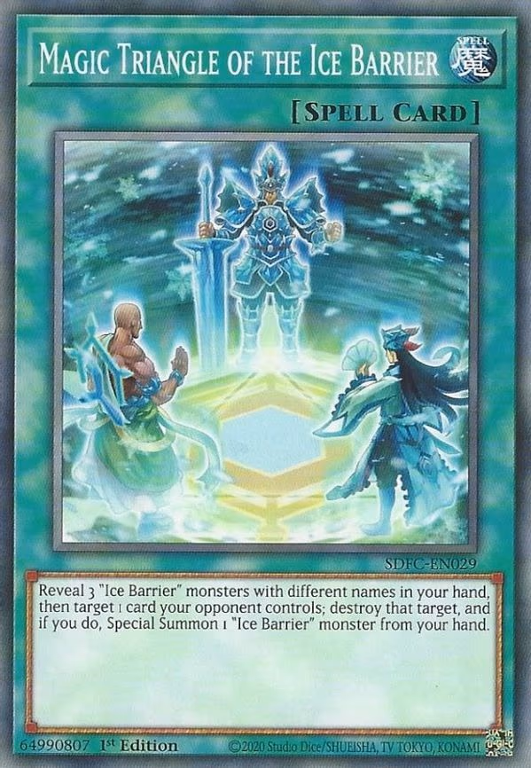 Magic Triangle of the Ice Barrier