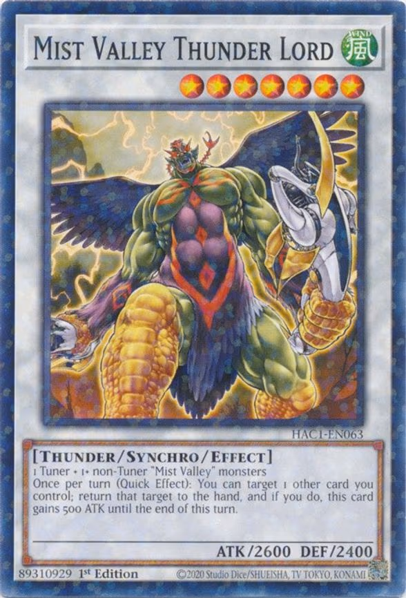 Mist Valley Thunder Lord (Duel Terminal)