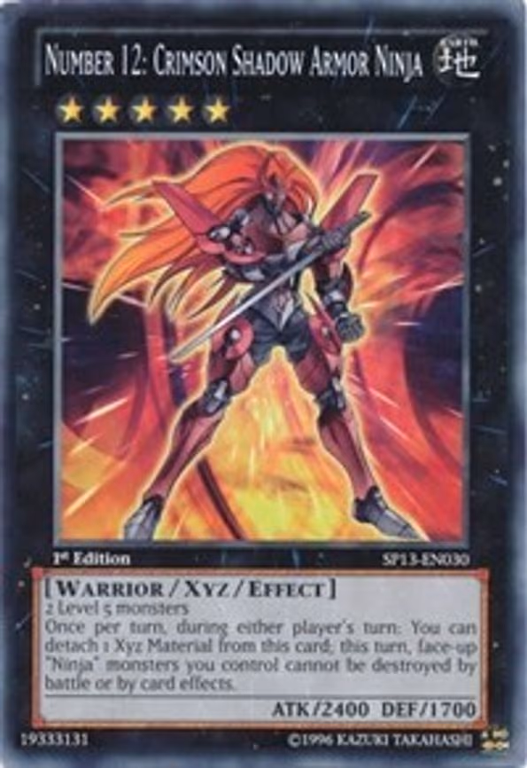 Number 12: Crimson Shadow Armor Ninja