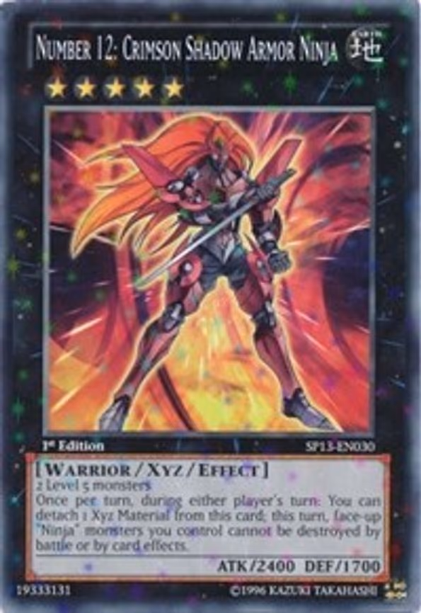 Number 12: Crimson Shadow Armor Ninja (Starfoil)