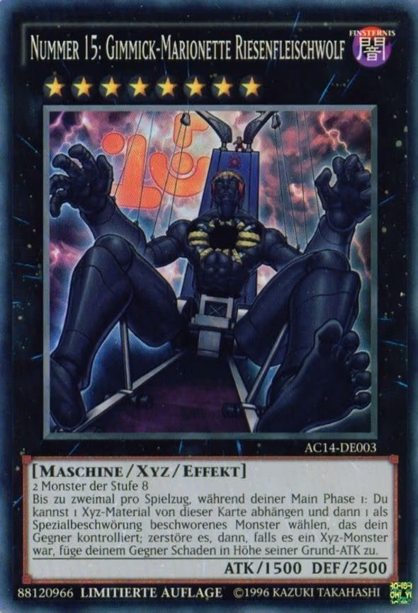 Number 15: Gimmick Puppet Giant Grinder (German) - "Nummer 15: Gimmick-Marionette Riesenfleischwolf"