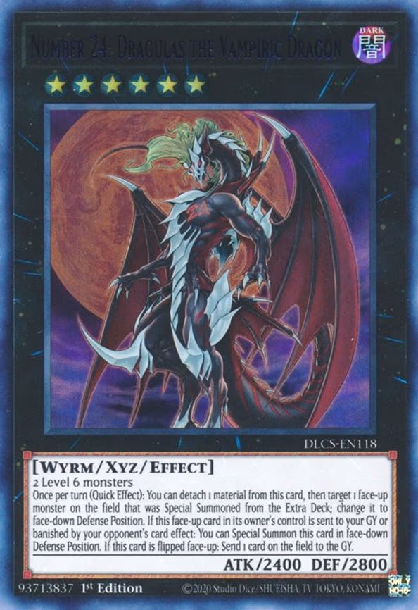Number 24: Dragulas the Vampiric Dragon (Purple) - Ultra Rare (DLCS-EN118)
