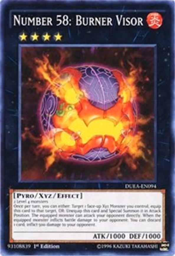Number 58: Burner Visor