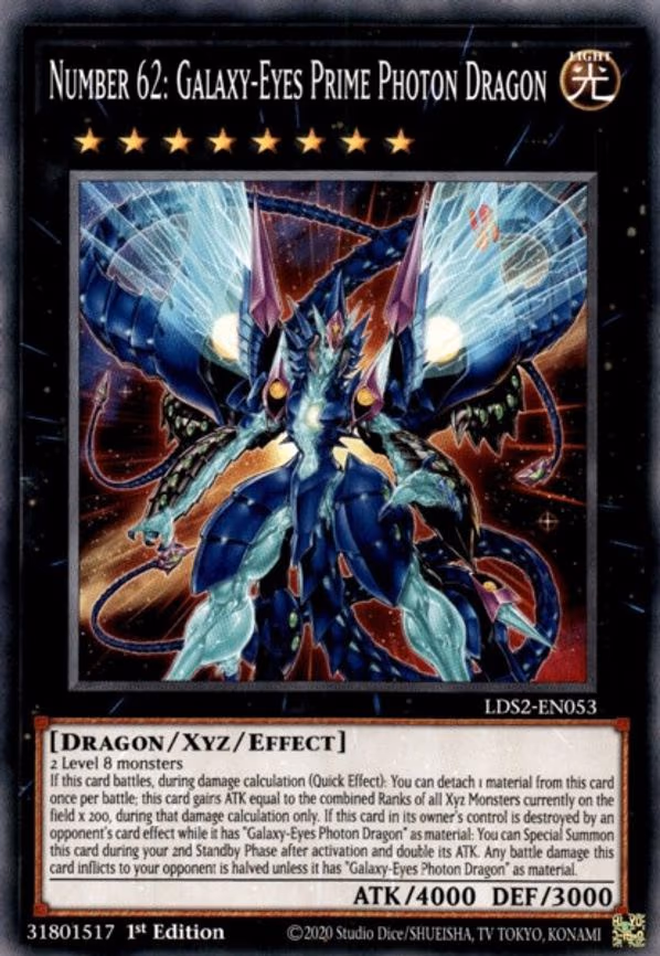 Number 62: Galaxy-Eyes Prime Photon Dragon