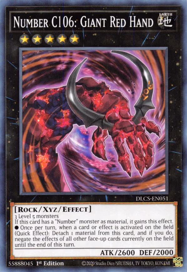Number C106: Giant Red Hand