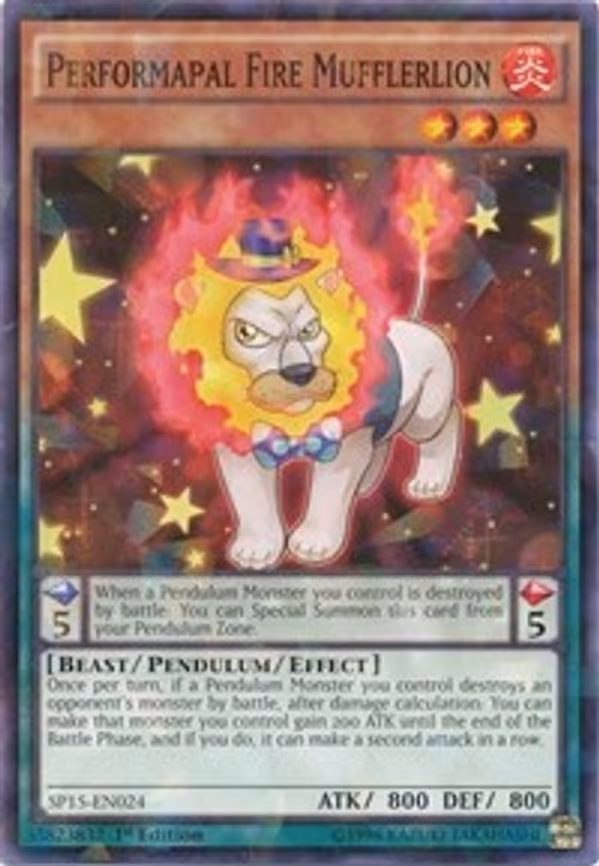 Performapal Fire Mufflerlion (Shatterfoil)