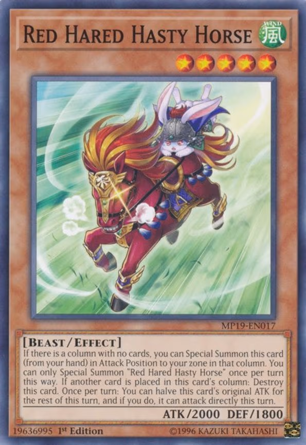 Red Hared Hasty Horse