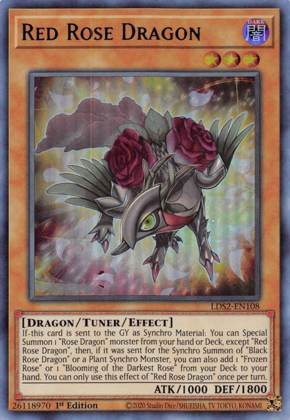 Red Rose Dragon (Green)
