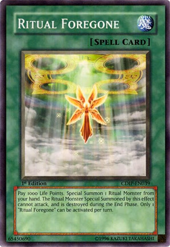 Ritual Foregone