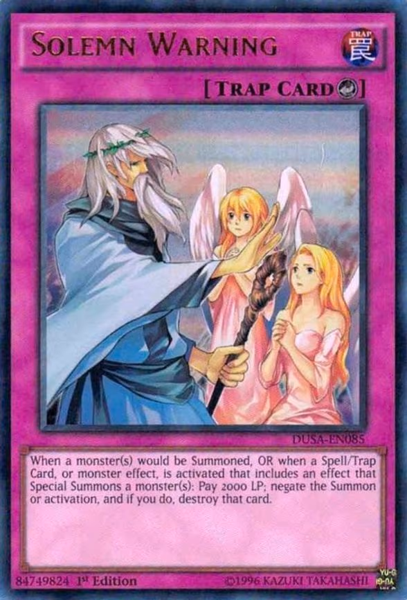 Solemn Warning