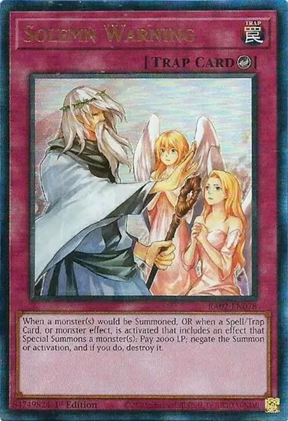 Solemn Warning