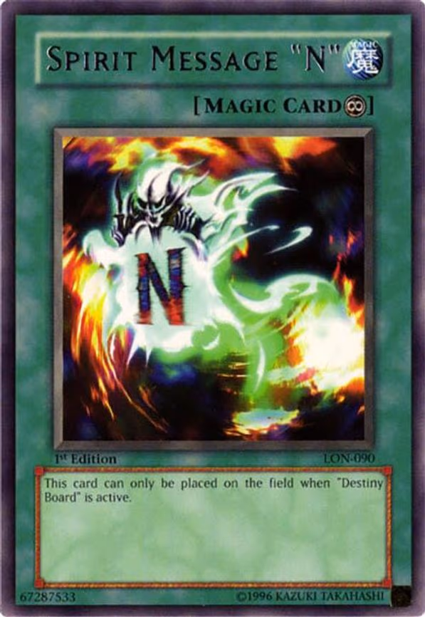 Spirit Message "N"