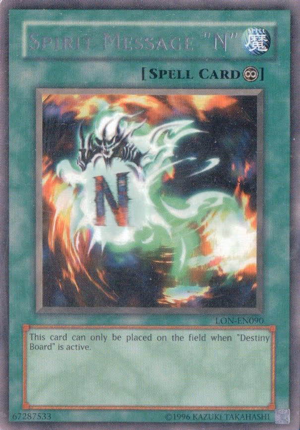Spirit Message "N"