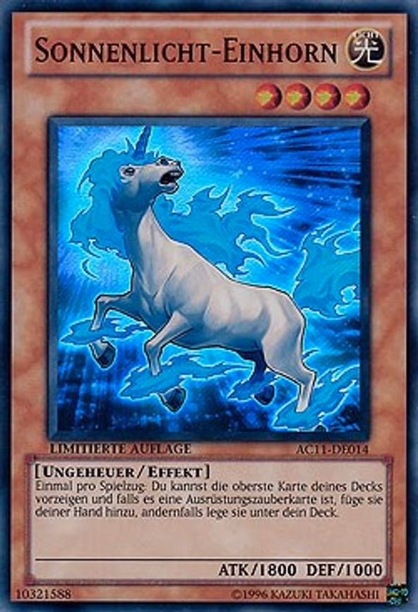 Sunlight Unicorn (German) - "Sonnenlicht-Einhorn"