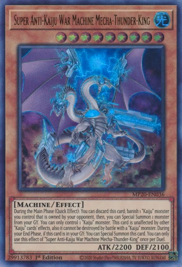 Super Anti-Kaiju War Machine Mecha-Thunder-King