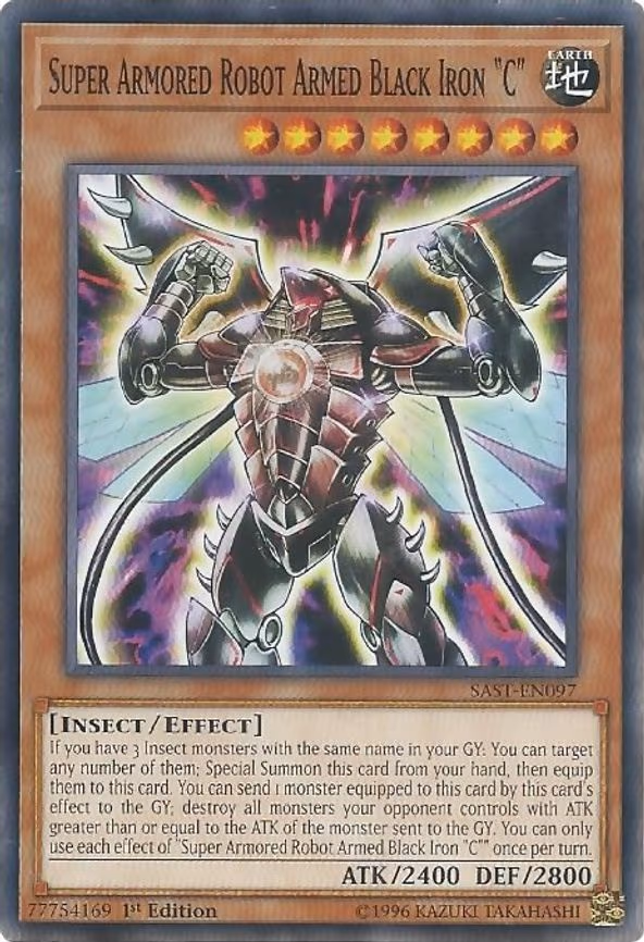 Super Armored Robot Armed Black Iron "C"