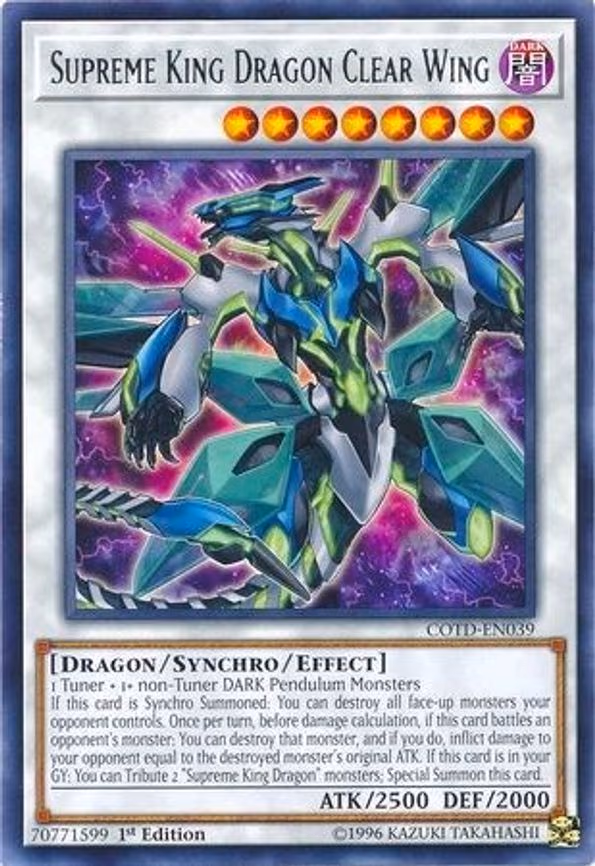 Supreme King Dragon Clear Wing
