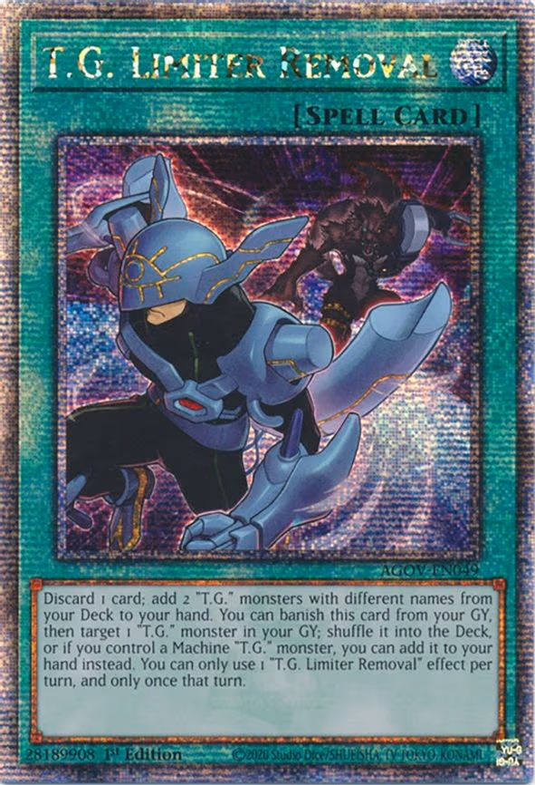 T.G. Limiter Removal