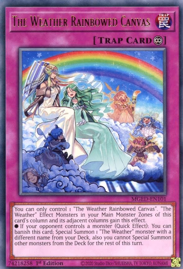 The Weather Rainbowed Canvas