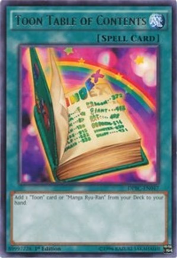 Toon Table of Contents