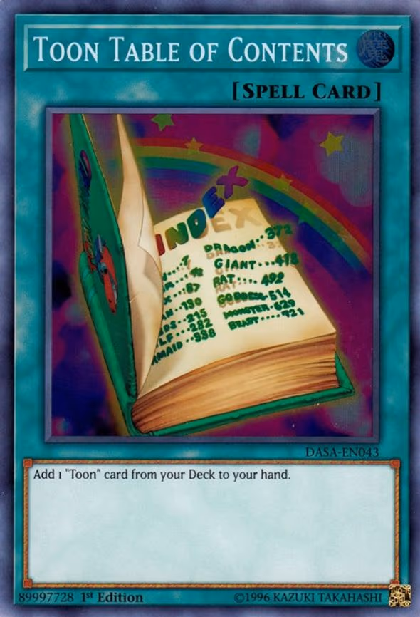 Toon Table of Contents