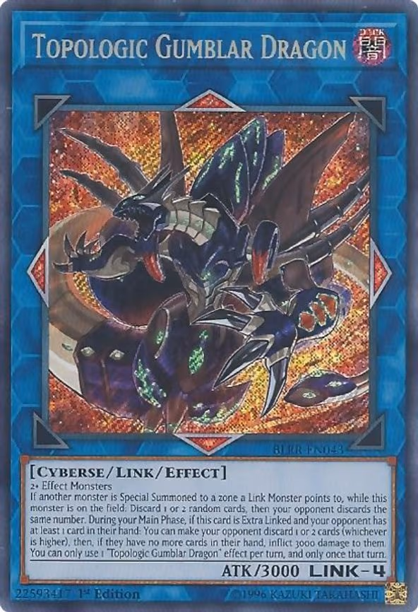 Topologic Gumblar Dragon - Secret Rare (BLRR-EN043)