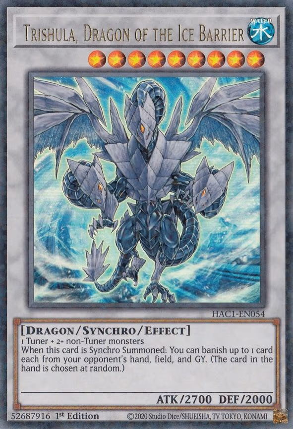 Trishula, Dragon of the Ice Barrier (Duel Terminal)