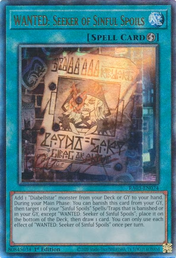 WANTED: Seeker of Sinful Spoils