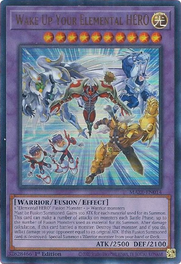 Wake Up Your Elemental HERO