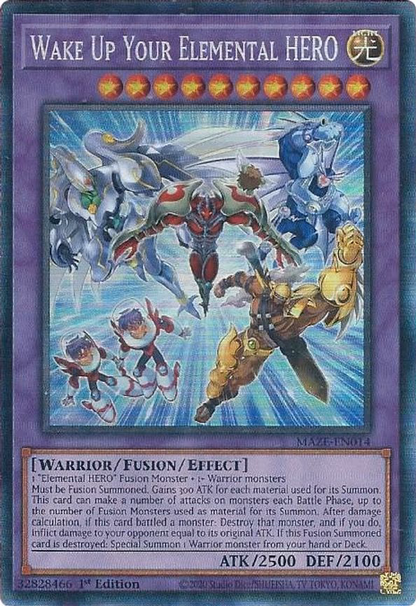 Wake Up Your Elemental HERO