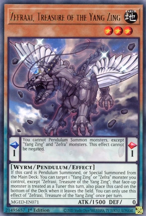 Zefraxi, Treasure of the Yang Zing