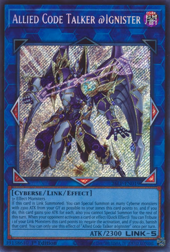 Allied Code Talker @Ignister - Secret Rare (26LP-EN019)