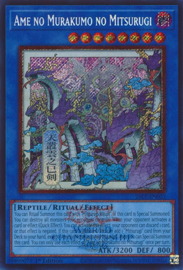 Ame no Murakumo no Mitsurugi - Secret Rare (26LP-EN021)