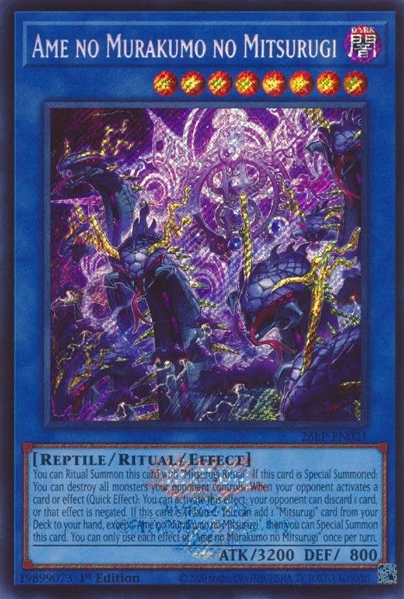 Ame no Murakumo no Mitsurugi - Secret Rare (26LP-EN021)