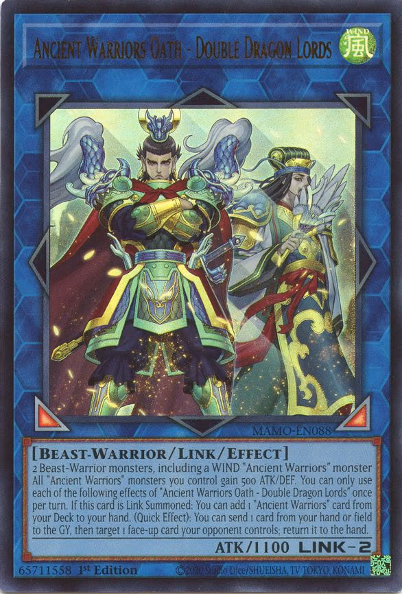 Ancient Warriors Oath - Double Dragon Lords - Ultra Rare (MAMO-EN088)