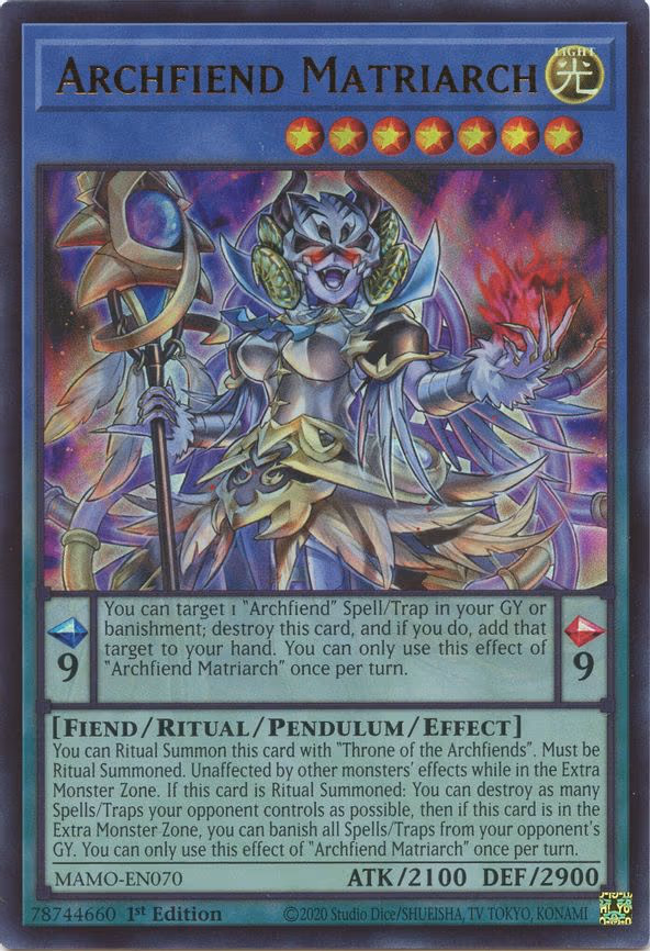 Archfiend Matriarch - Ultra Rare (MAMO-EN070)