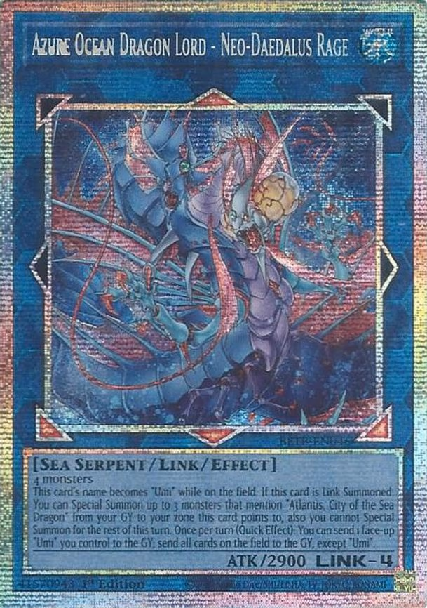 Azure Ocean Dragon Lord - Neo-Daedalus Rage - Starlight Rare BETB-EN046