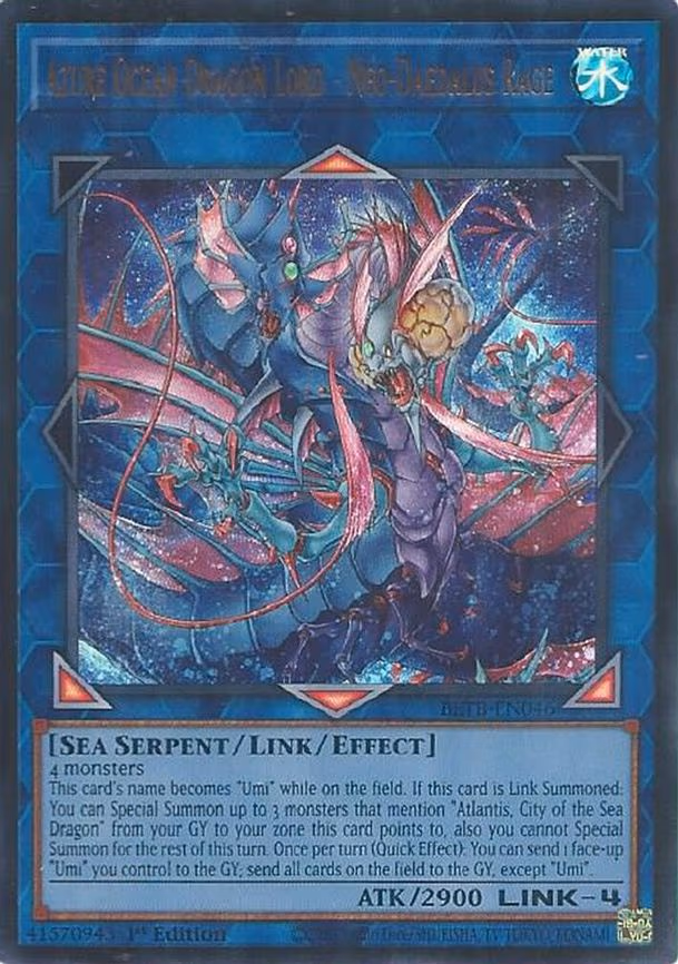 Azure Ocean Dragon Lord - Neo-Daedalus Rage - Ultra Rare (BETB-EN046)