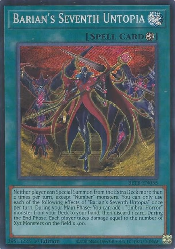 Barian's Seventh Untopia - Secret Rare BETB-EN055