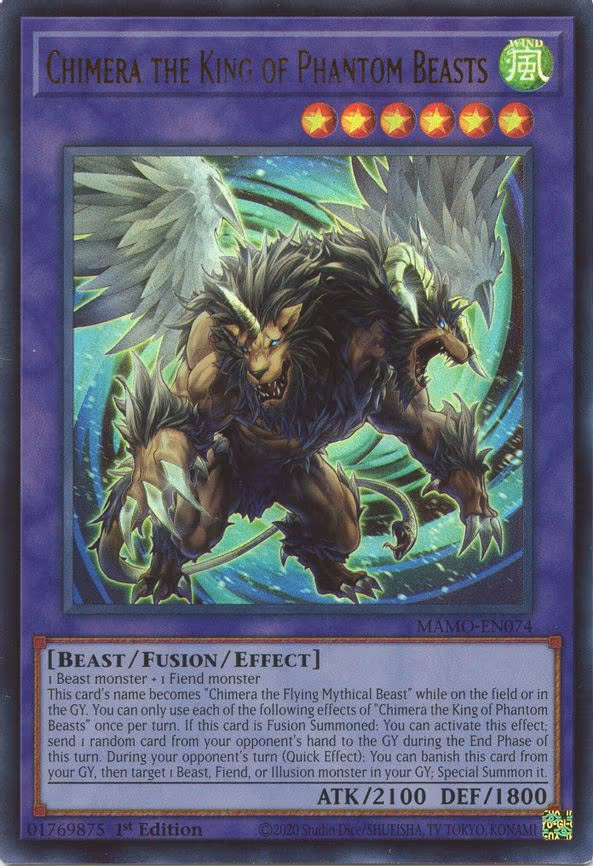 Chimera the King of Phantom Beasts - Ultra Rare (MAMO-EN074)
