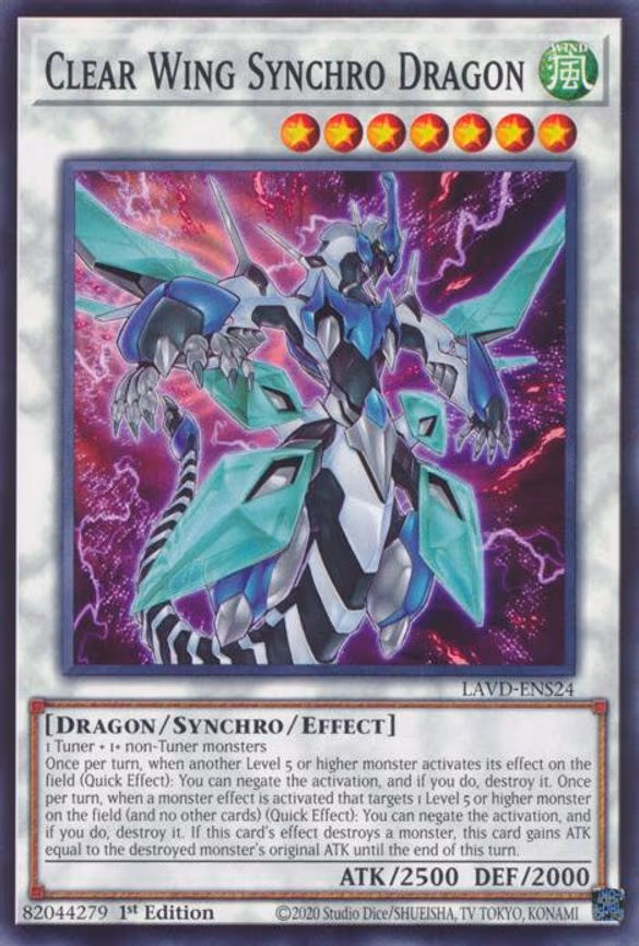 Clear Wing Synchro Dragon - Common (LAVD-ENS24)