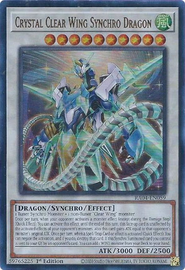 Crystal Clear Wing Synchro Dragon