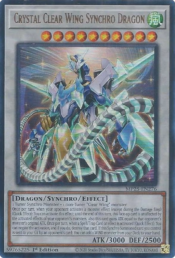 Crystal Clear Wing Synchro Dragon
