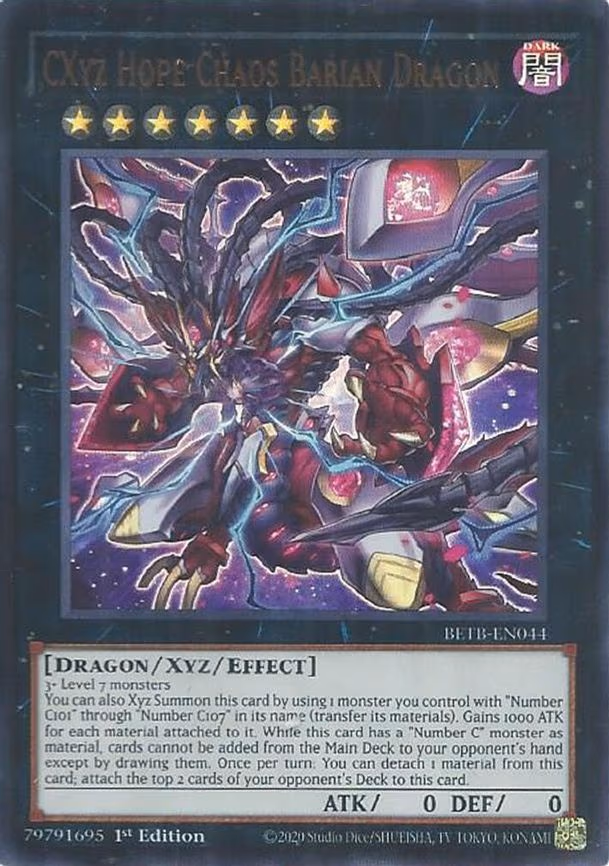 CXyz Hope Chaos Barian Dragon - Ultra Rare (BETB-EN044)