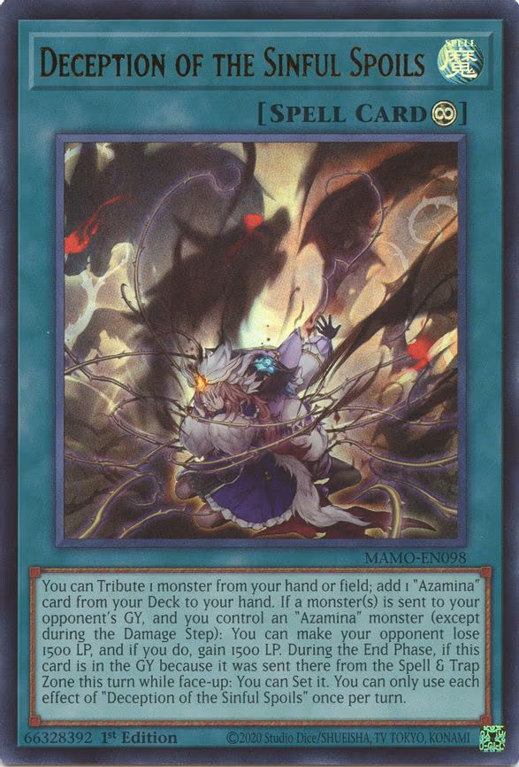 Deception of the Sinful Spoils - Ultra Rare (MAMO-EN098)