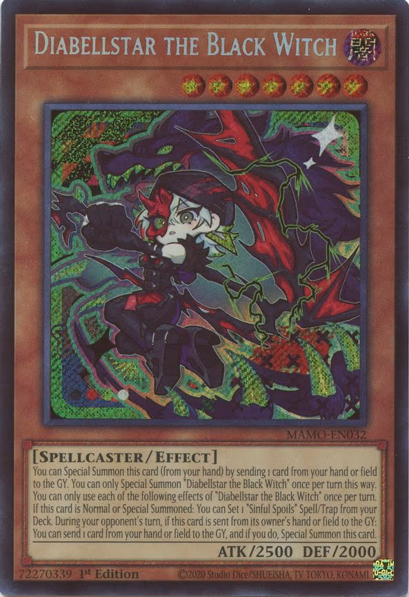 Diabellstar the Black Witch - Secret Rare (MAMO-EN032)