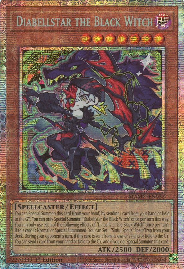 Diabellstar the Black Witch - Starlight Rare (MAMO-EN032)