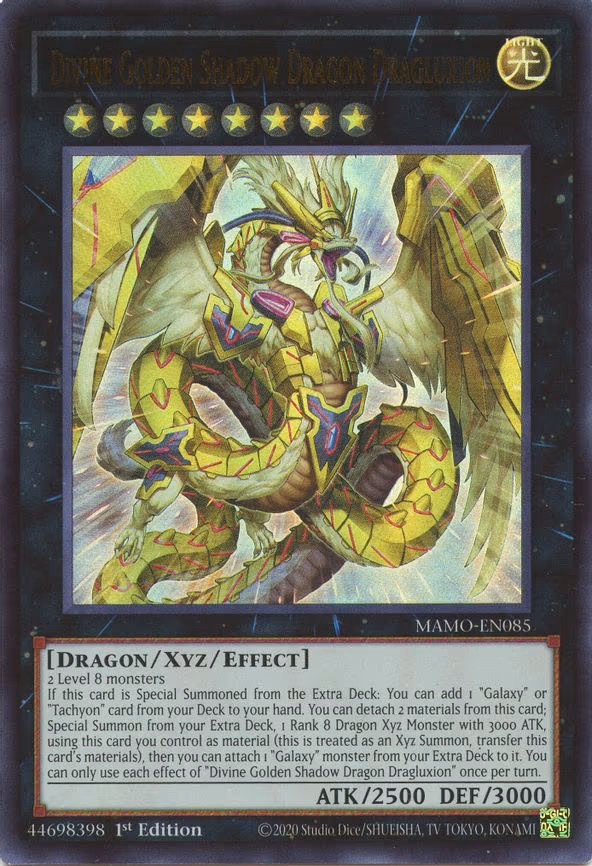 Divine Golden Shadow Dragon Dragluxion - Ultra Rare (MAMO-EN085)